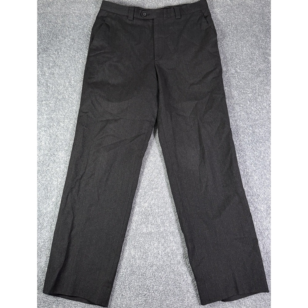 Bozzalla & Lesna Made In Italy 100% Wool‎ Charcoal Gray Pants Men's 33 (34x31)